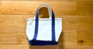 買ったばかりのLLビーンのトートバッグ